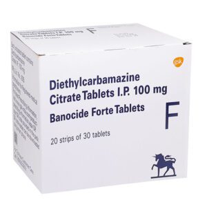 Banocide Forte 100mg (Diethylcarbamazine) | Banocide Forte Tablets